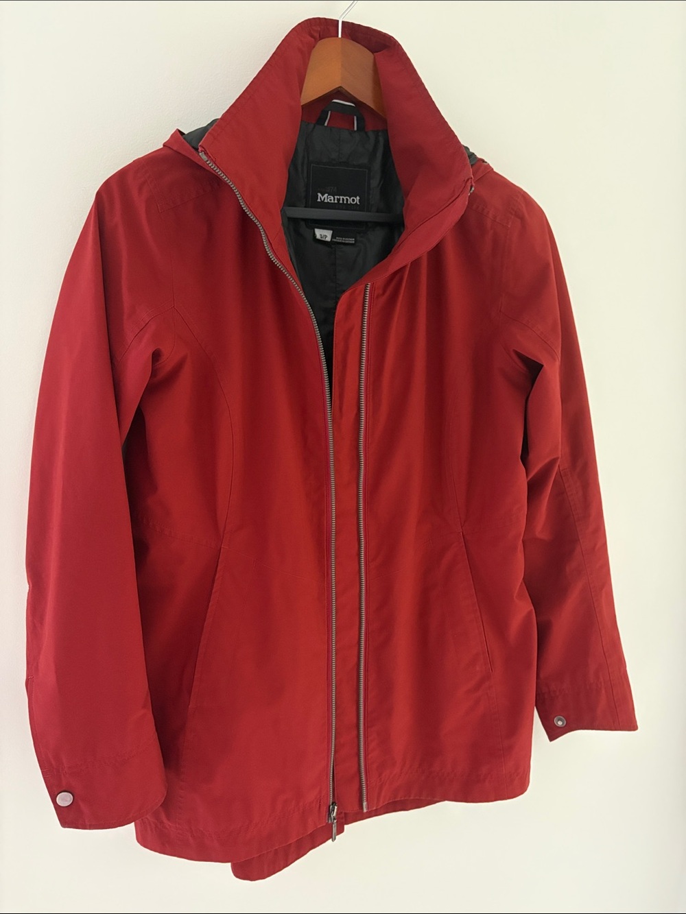Marmot Red Women's Hooded Trench Coat